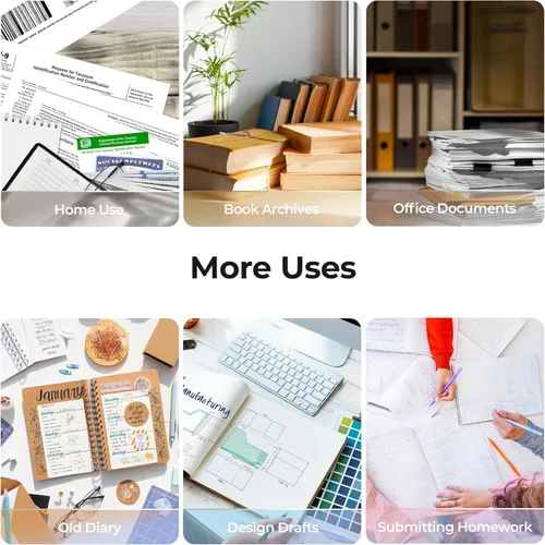 Vista 8 de CZUR ET16 Plus Escáner Avanzado de Libros y Documentos, 2ª Generación con Tecnología Auto-Aplanado y Deskew, Cámara de 16MP, Captura A3, OCR de 186