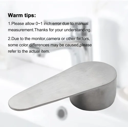 Vista 4 de 1 juego de piezas de repuesto para grifo de grifo, kit de repuesto universal de palanca de una sola manija, mango de grifo para válvula de grifo