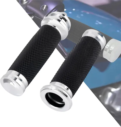 Vista 10 de HDBUBALUS 1" Electronic Throttle Defiance Handlebar Grips 25mm Hand Grips Fit for Harley Touring Street Glide Road King Road Glide Electra Glide