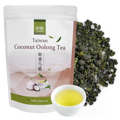 Vista 8 de Xin Qing - Té Oolong de durazno blanco con hojas sueltas de durazno, té de hojas sueltas de melocotón, té Oolong de hojas sueltas té Oolong suelto