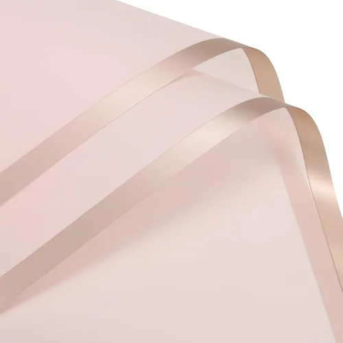 Vista 8 de MECCANIXITY 20 piezas de papel de regalo de flores con borde dorado, champán dorado, 22.8 x 22.8 pulgadas, impermeable, para suministros de ramo