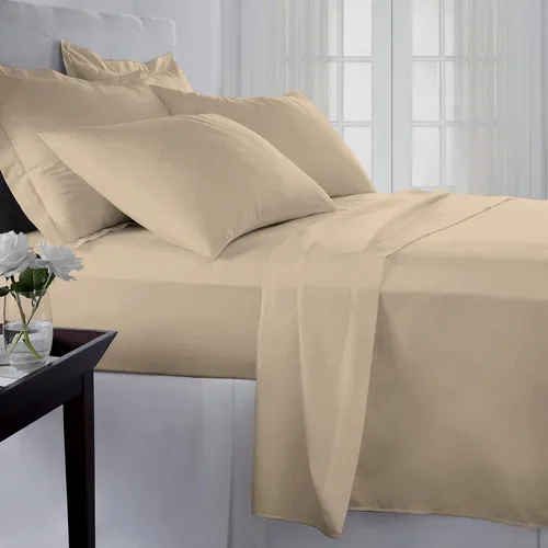 Vista 3 de Juego de edredón de 7 piezas de cama en una bolsa con edredón de 10.58 oz/m² y juego de sábanas de bolsillo profundo de 24 pulgadas, 600 hilos, 100%