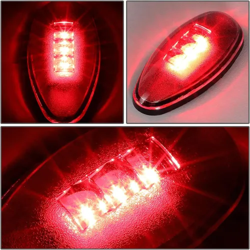 Vista 4 de Auto Dynasty 4 lámparas de luz LED de doble marcador lateral para guardabarros de cama compatible con Chevy Silverado GMC Sierra 2500HD 3500HD 01-14