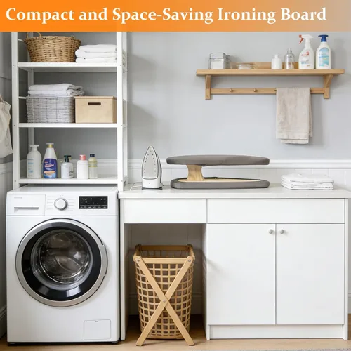 Vista 6 de Tabla de planchar de manga a medida, tabla de prensar de manga de dos caras con funda extraíble y acolchado de algodón, uso doméstico, talleres