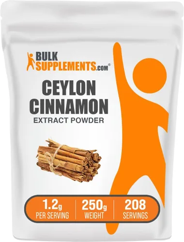 Vista 7 de BulkSupplements. com Extracto de corteza de canela en polvo, suplementos de hierbas para la salud del corazón, sin azúcar añadida, sin gluten, polvo