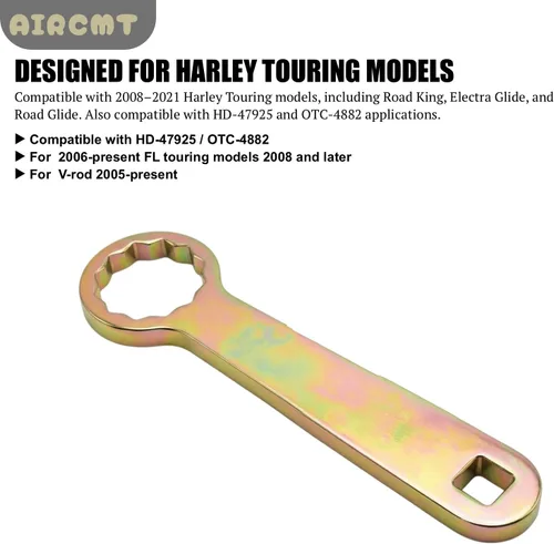 Vista 4 de Llave dinamométrica de rueda de eje trasero de 1.417 in Kit de herramientas de tensión para 08-21 Harley Touring HD-47925 OTC-4882 Road King+Electra