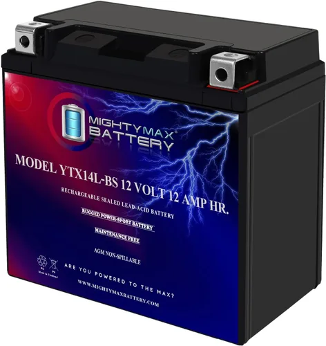 Vista 19 de Batería Mighty Max YTX16-BS - 12 V 14 AH, 230 CCA, Recargable, Sin Mantenimiento, SLA AGM, para Motocicleta