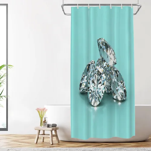 Vista 152 de Shrahala Father and Child Embracing No Hooks Shower Curtain with Snap in Liner Set, Tender Moment Captured Bathroom Décor Polyester Fiber Waterproof