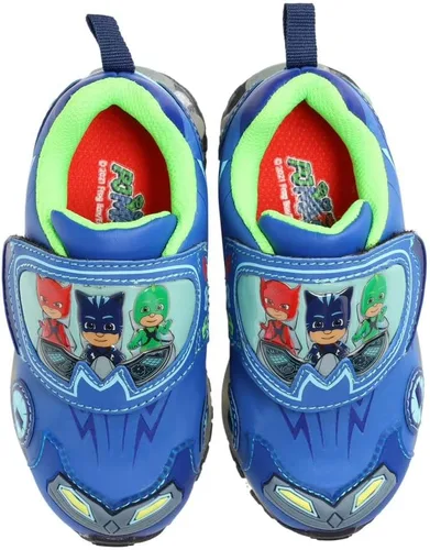 Vista 2 de PJ Masks Toddler Light Up Shoes, Athletic Shoe with Hook and Loop Strap,Toddler Size 5 to Toddler Size 10