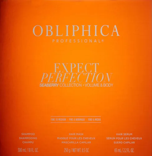 Vista 2 de Obliphica Expect Perfection Volume & Body Seaberry Collection Set - Eleva tu experiencia de cuidado del cabello con lujosas fórmulas voluminizadoras