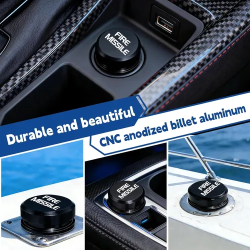 Vista 3 de Tapón de enchufe para encendedor de cigarrillos, de aluminio, se adapta a todos los vehículos con fuente de alimentación estándar de 12 voltios