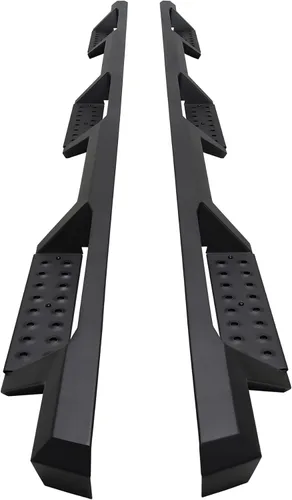 Vista 2 de Westin 56-534345 HDX Drop Wheel to Wheel Nerf Bars se adapta a Ram 2500 3500 Crew Cab 2019-2025 8' Bed (Exc Dually) Par negro texturizado