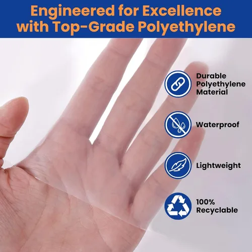 Vista 6 de VICMORE Paquete de 2 bolsas de colchón King para mudanza, almacenamiento y eliminación, funda de colchón de plástico transparente de 1.5 mil, 78 x