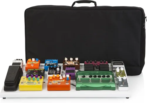 Vista 20 de Pedalera GPB-BAK-1 de Gator Cases, de aluminio, con estuche de transporte, tamaño grande, color negro camuflaje, Negro, S