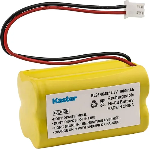Kastar 1 batería de Ni-CD BL93NC487 de 4.8 V 1000 mAh de repuesto para Exell EBE-43 EBE43, Lithonia ELBCS06 ELB-CS06 MAG93NC487 ELNICD-48-700