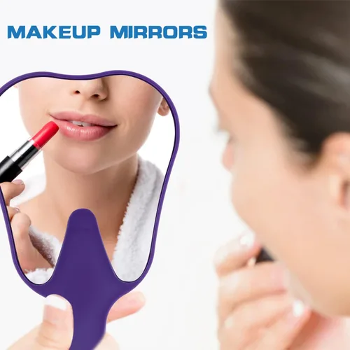 Vista 5 de Espejo de mano en forma de diente - Espejo de mano Espejo de dientes Espejo de paciente Higienista Dental Regalos