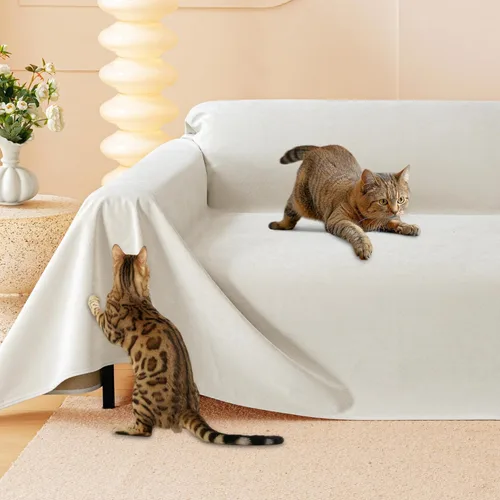 Protector de muebles contra arañazos para gatos, antideslizante, impermeable, para mantener alejados a los gatos, protectores de sofá aptos para