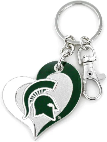 Vista 31 de aminco NCAA unisex-adulto Llavero de Corazón Espiral