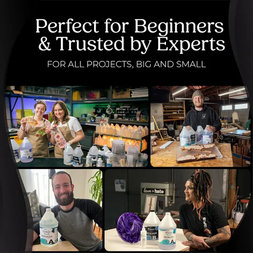 Vista 7 de Promise Epoxy Resina UV Art de 1 galón – Kit de resina epoxi con revestimiento transparente con acabado duro resistente a los rayos ultravioleta