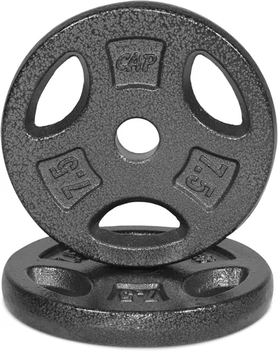 Vista 17 de CAP Barbell Placas de peso de agarre estándar de 1 pulgada