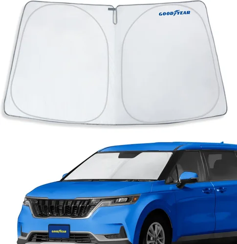 Vista 17 de Goodyear Parasol plegable para parabrisas Acura MDX 2022-2026, accesorios de automóvil, cubierta de parasol, parasol para parabrisas de automóvil