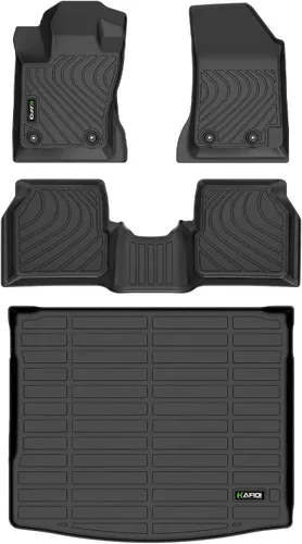 Vista 14 de HAFIDI® - Tapetes para auto con almacenamiento debajo del asiento, para todo clima, antideslizantes, de elastómero termoplástico, para la primera