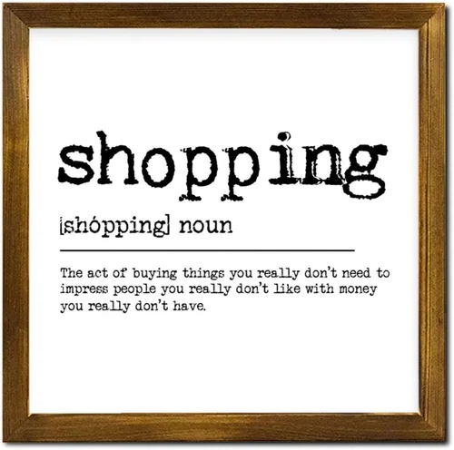 Vista 7 de Smile Definition Wood Framed Wall Decor Sign Smile Dictionary Typography Wall Hanging Art Inspirational Quotes Decorative Sign for Kitchen Bathroom