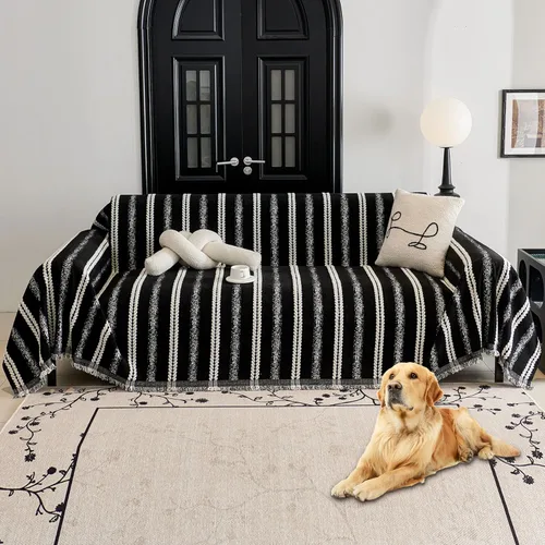 Vista 27 de HAOMAIJIA Funda de sofá antideslizante para sofá de 2 cojines, fundas de sofá seccionales lavables para perros y mascotas, protector de muebles