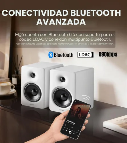 Vista 6 de Edifier Altavoces de computadora M90, altavoces de escritorio RMS de 100 W Blanco
