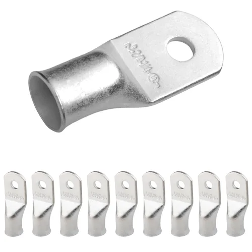 Vista 234 de SELTERM 5 piezas terminales de cable de cobre estañado 1/0 AWG perno de 1/2", extremos de cable de batería, terminales de anillo, conectores