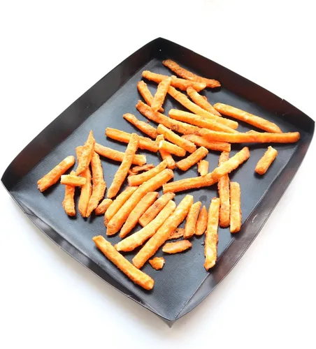 Vista 3 de Firsmat Cesta de cocina sólida de PTFE para hornos rápidos,Bandeja rápida de la cesta del horno para las patatas fritas de pollo Sub Roll Pan