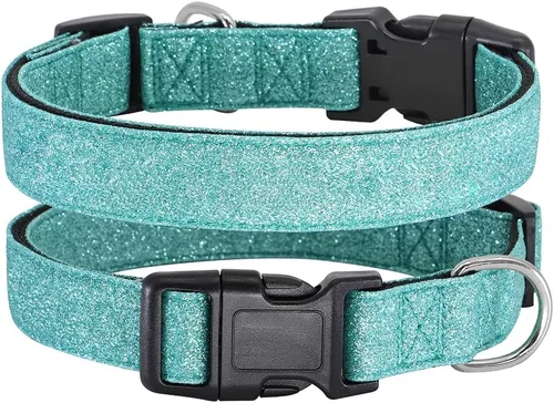 Vista 7 de TDTOK Collar Básico Brillante para Perro, Collar para Perro Cómodo y Duradero para Perros Pequeños, Medianos y Grandes con Hebilla de Plástico