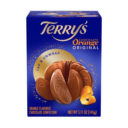 Vista 3 de Terry's Naranjas de Chocolate con Leche - Paquete de 12 - Cada Naranja 5.11oz - Naranja de Chocolate con Leche Clásica Navideña