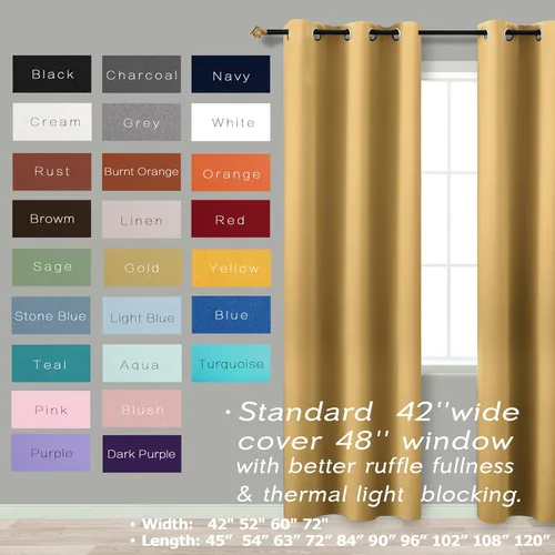 Vista 5 de KOUFALL Cortinas Doradas de Lujo Opacas para Sala de Estar, Elegantes Modernas Cortinas para Sala de 84 Pulgadas de Largo 2025