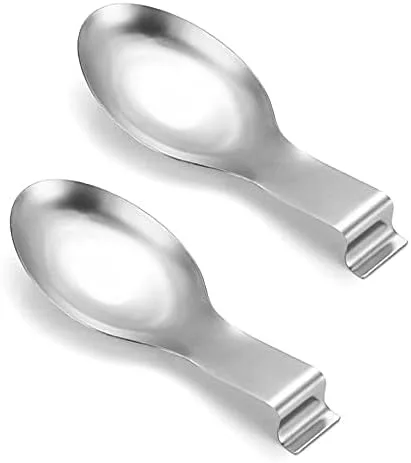 Vista 4 de 2 soportes de cucharón de acero inoxidable negro para espátula, utensilios de cocina