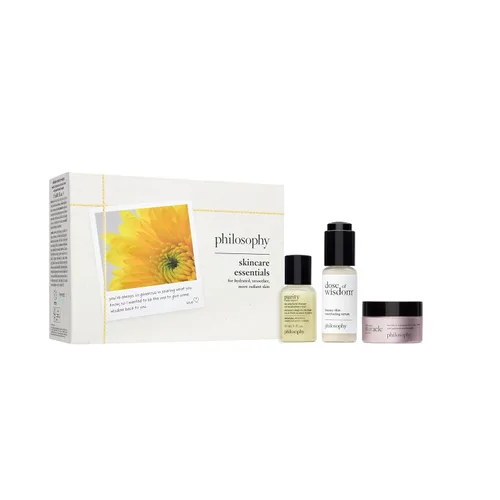 Vista 10 de philosophy Pureza hecha simple limpiar, purificar, hidratar mini set