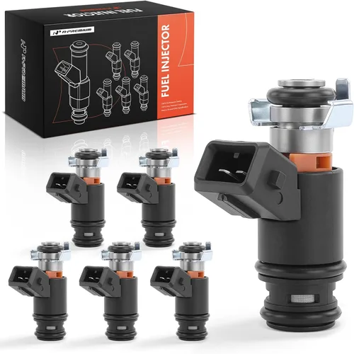 A-Premium Inyectores de combustible de 5 agujeros compatibles con Volkswagen Jetta 1999-2001, Golf 1999-2001, EuroVan 1997 1999-2000, V6 2.8L,