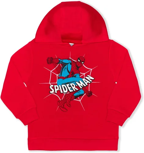 Vista 2 de Marvel Spiderman - Sudadera con capucha para niños pequeños, paquete de 2 unidades, color rojonegro, Rojo