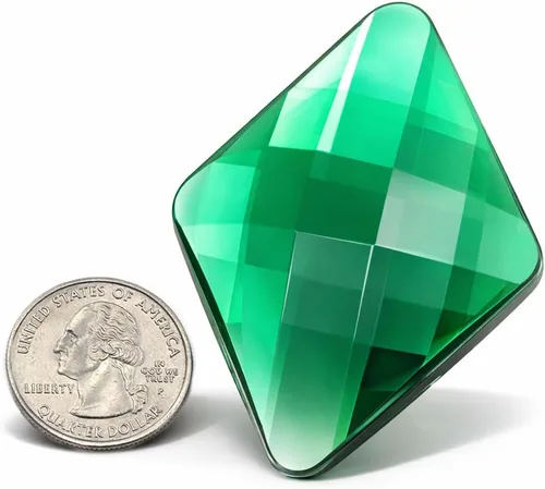 Vista 10 de Allstarco Enormes joyas de diamante autoadhesivas de 2.638x1.890 in - 1 pieza, Acrílico