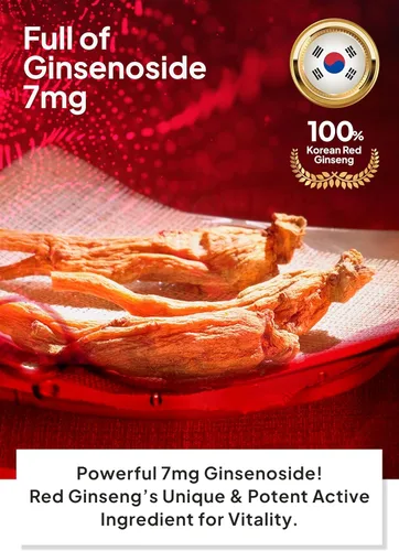 Vista 3 de Korean Food Sanglimwon Red Ginseng Gold Stick, 7 mg de ginsenósidos, 30 varillas, extracto coreano de Panax ginseng para vitalidad y bienestar