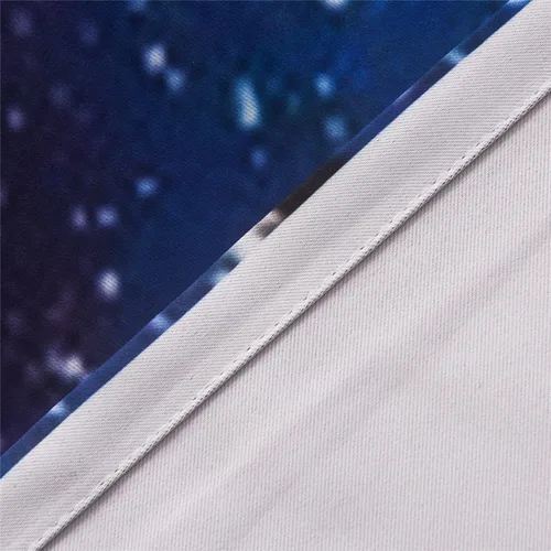 Vista 6 de Cortinas de galaxia, universo del espacio exterior, cortinas opacas para dormitorio, sala de estar, 2 paneles, 52 x 63 pulgadas, azul morado
