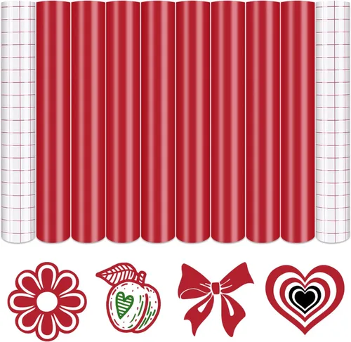 Vista 34 de Tintnut Vinilo permanente rosa – 8 hojas de vinilo adhesivo permanente de amaranto de 12 x 10 pulgadas, autoadhesivo rosa a prueba de agua