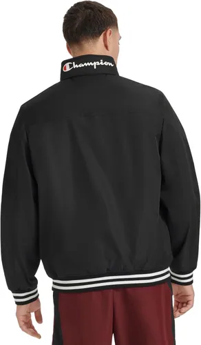 Vista 4 de Champion Men's Water Resistant Varsity Bomber Jacket With Flex Stand Collar