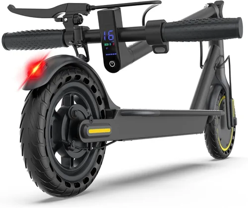 Maxshot Electric Scooter, 350W/500W Powerful Motor, 19-22 MPH Max Speed, 15-28 Miles Range, Foldable escooter with Dual Braking Systems, Smart APP