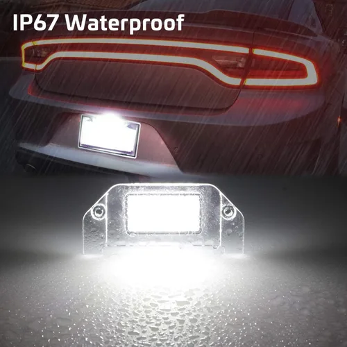 Vista 2 de RUXIFEY Luces LED para matrícula compatibles con Dodge Challenger Charger Avenger Magnum Dart, 6000 K, color blanco