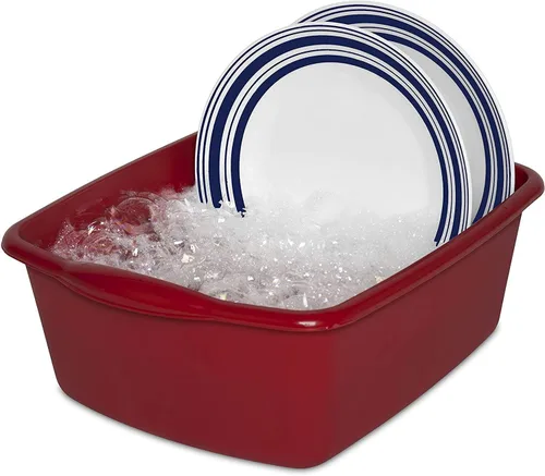 Vista 2 de Sterlite - Lavabo de 12 cuartos de galón, multiusos, 15 3/4 x 12 1/2 x 6 pulgadas, rojo, paquete de 1