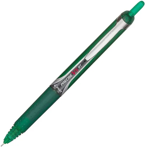 Vista 3 de PILOT Precise V5 RT - Bolígrafos de punta rodante recargables y retráctiles, tinta líquida verde, punta extrafina (1/64 pulgadas / 0.5 mm),paquete