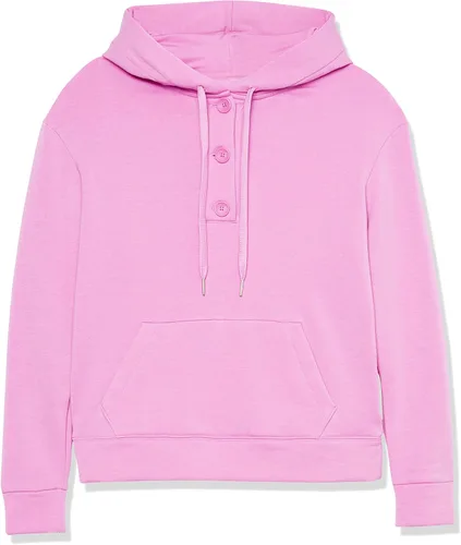 Vista 6 de Tienda Aware Sudadera con capucha Henley de manga larga de forro polar para mujer (disponible en tallas grandes)