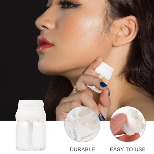 Vista 4 de Mobestech 20 tubos vacíos de brillo de labios, tubo de lápiz labial recargable, mini botella de leche con tapas, recipientes de plástico