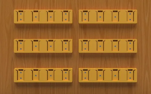 Vista 6 de Soporte de Batería Compatible con Soporte de Batería DeWalt 20V, Montaje de 4 Ranuras para Herramientas de Garaje, Herramientas para Dewalt 20v